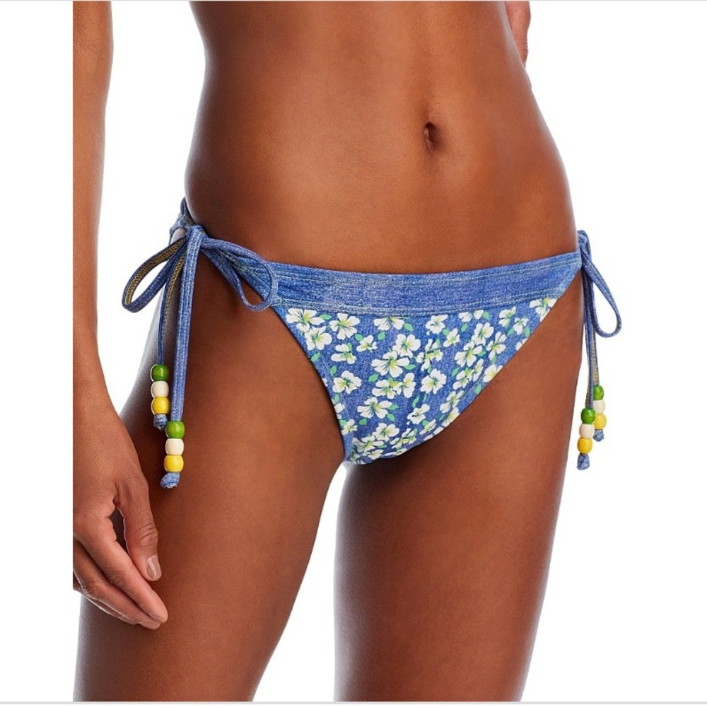 Shoshanna Blue Floral Bikini Bottom